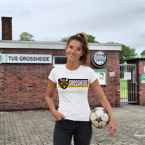 Das Großheide-Fanshirt zur WM 2026 - Fitted Ladies Organic Shirt