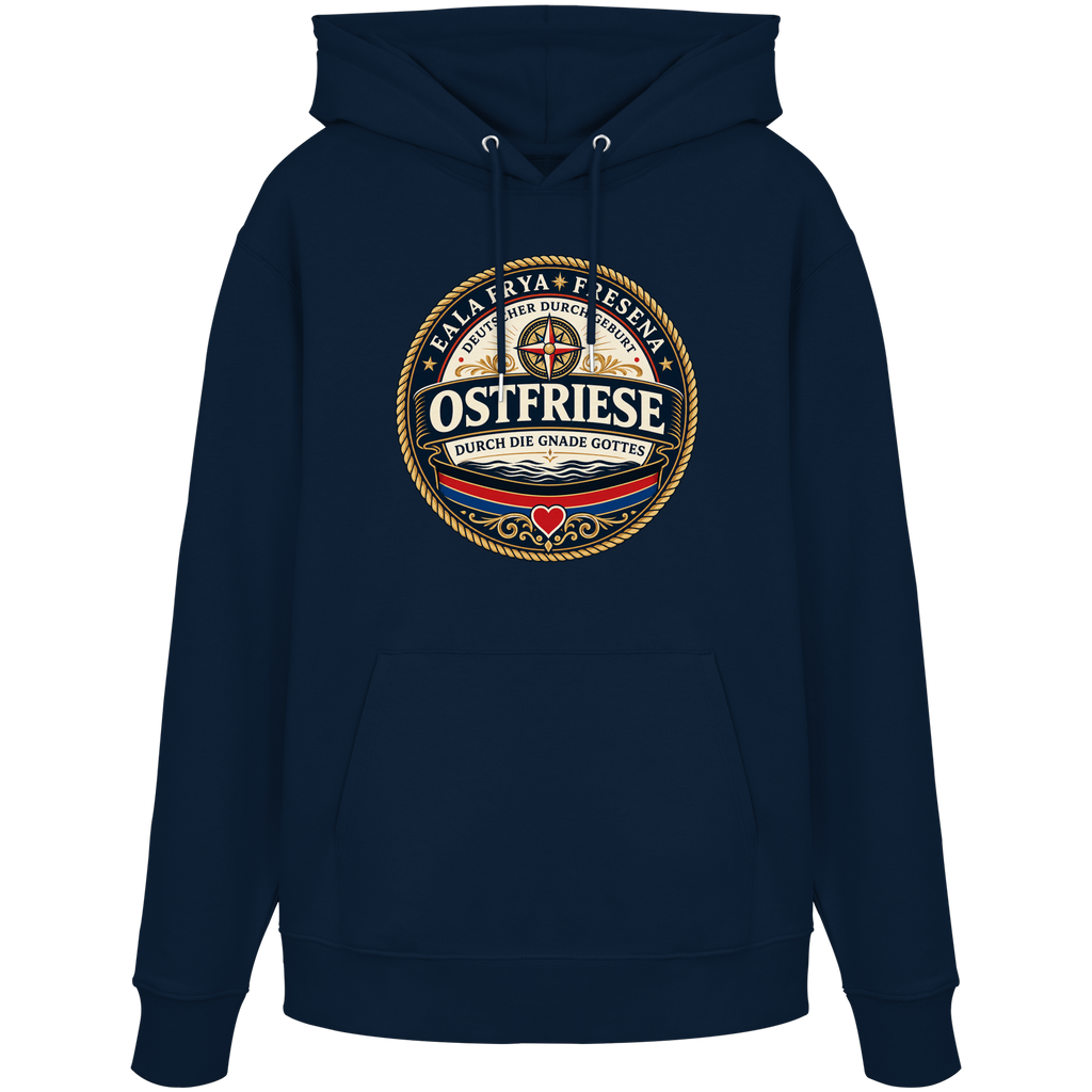 Ostfriese durch die Gnade Gottes - Organic Hoodie