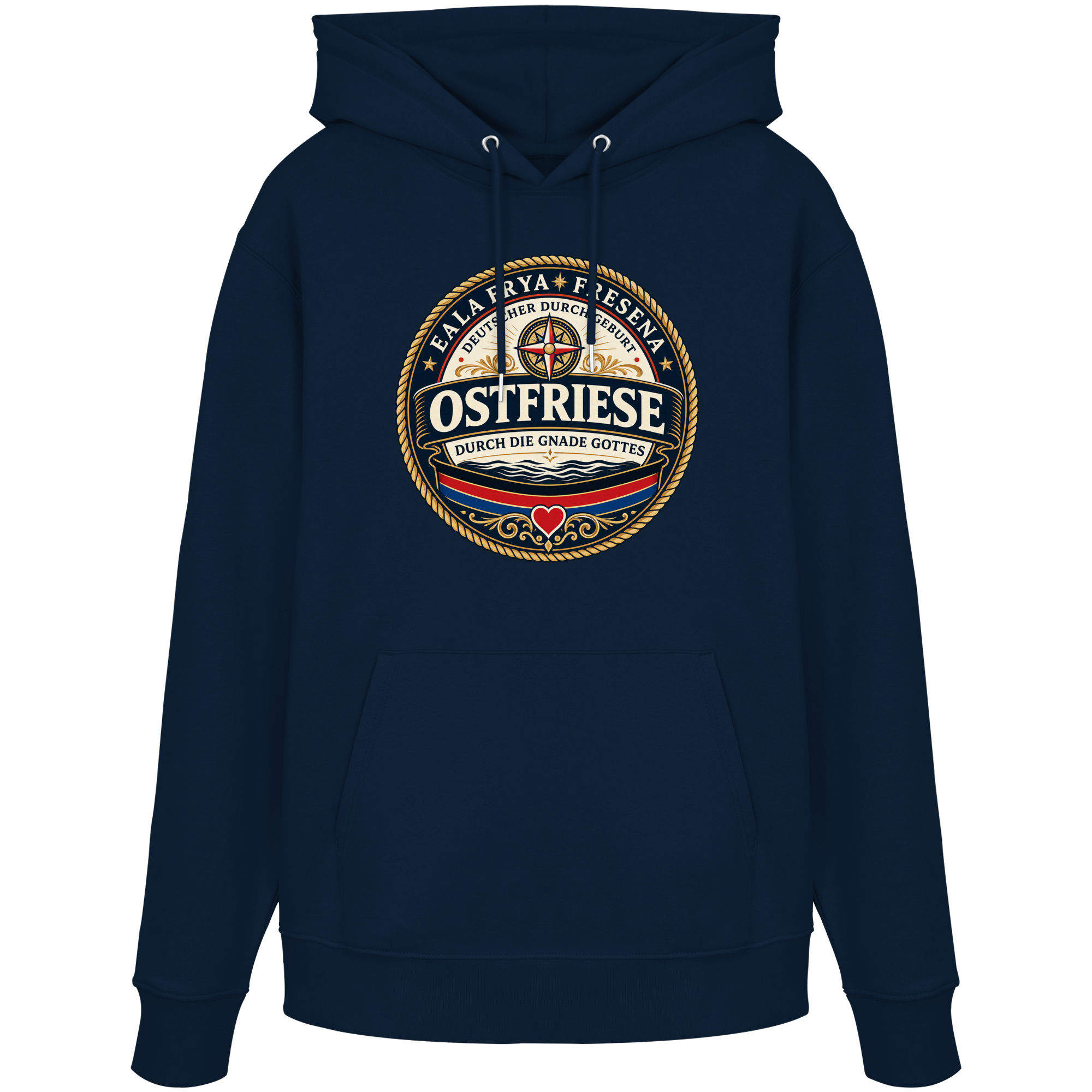 Ostfriese durch die Gnade Gottes - Organic Hoodie