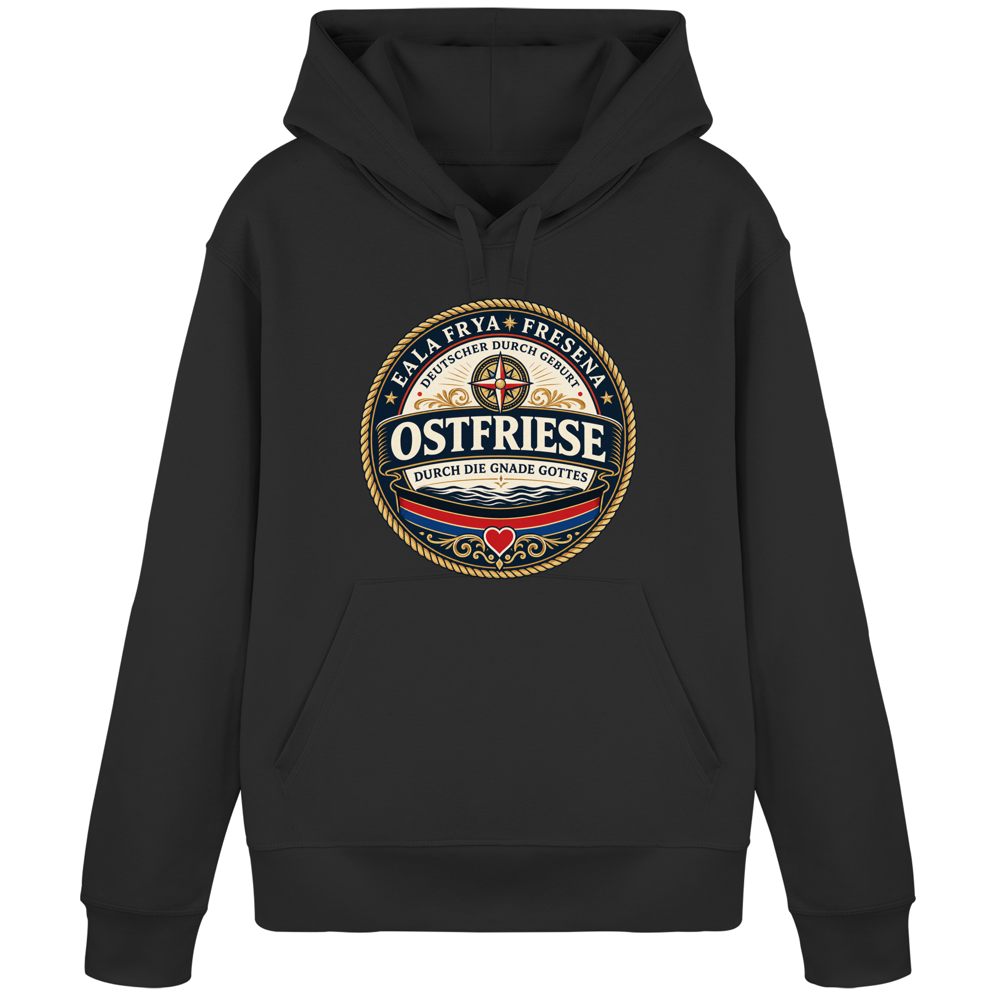 Ostfriese durch die Gnade Gottes - Organic Basic Hoodie