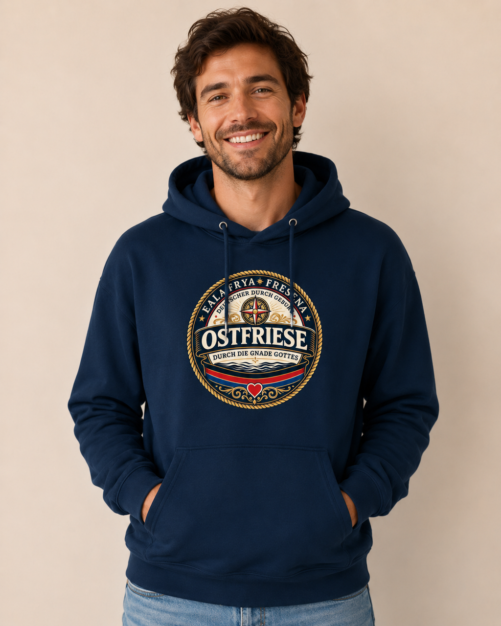 Ostfriese durch die Gnade Gottes - Organic Hoodie